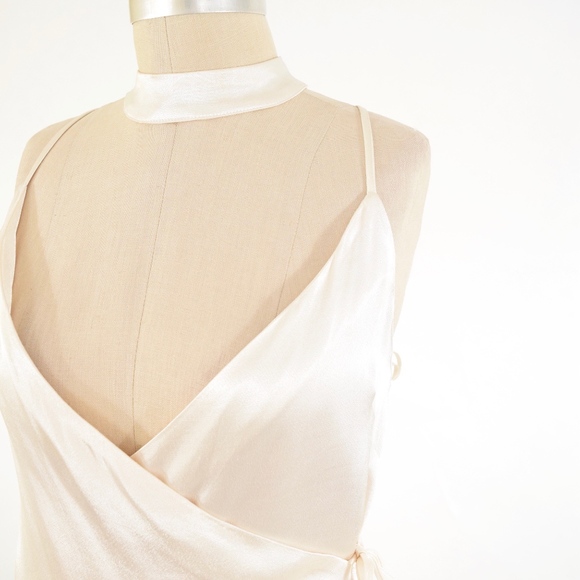 NWOT Endless Rose Satin Slip Dress - Picture 4 of 8